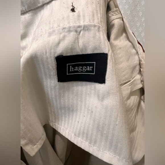 Haggar Premium No Iron Khaki Classic Fit Flat Front 38x32 - Picture 9 of 11